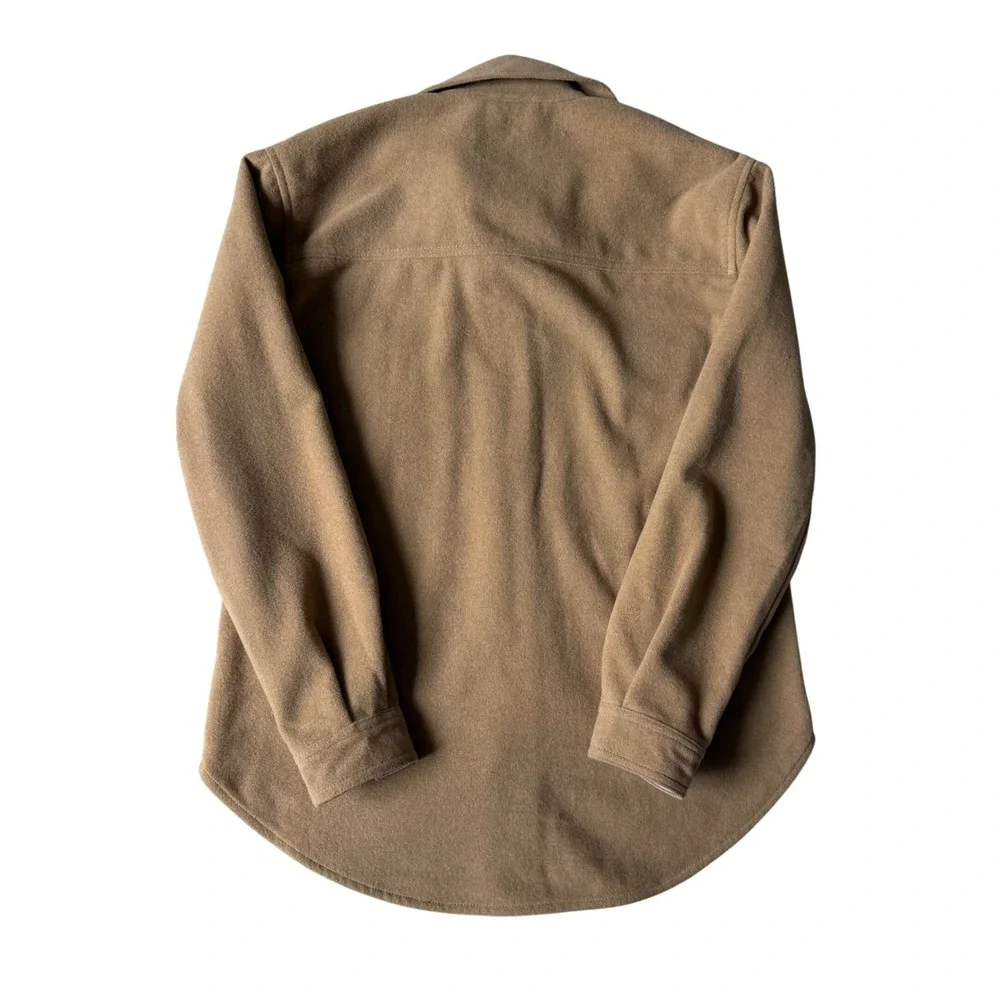 Abercrombie & Fitch Womens Shacket Wool Blend‎ Camel Tan Shirt Jacket Small